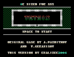 Tetris 8K Title Screen